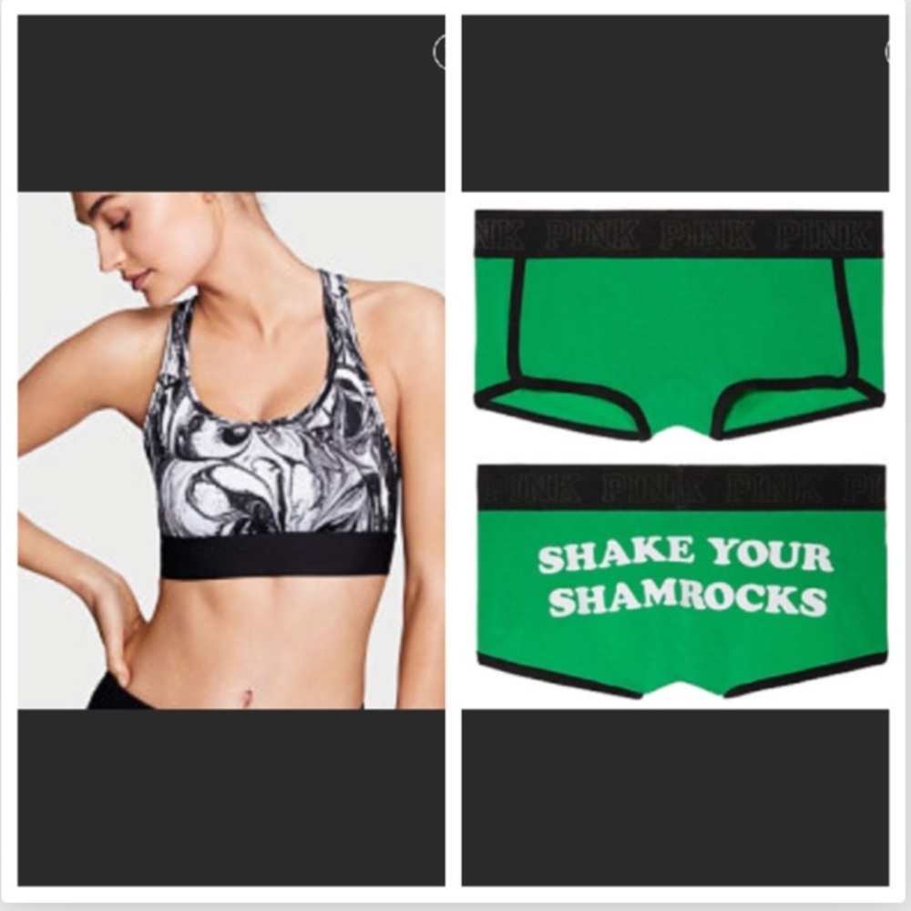NWT The Player Sport Bra + FREE Logo Boyshort